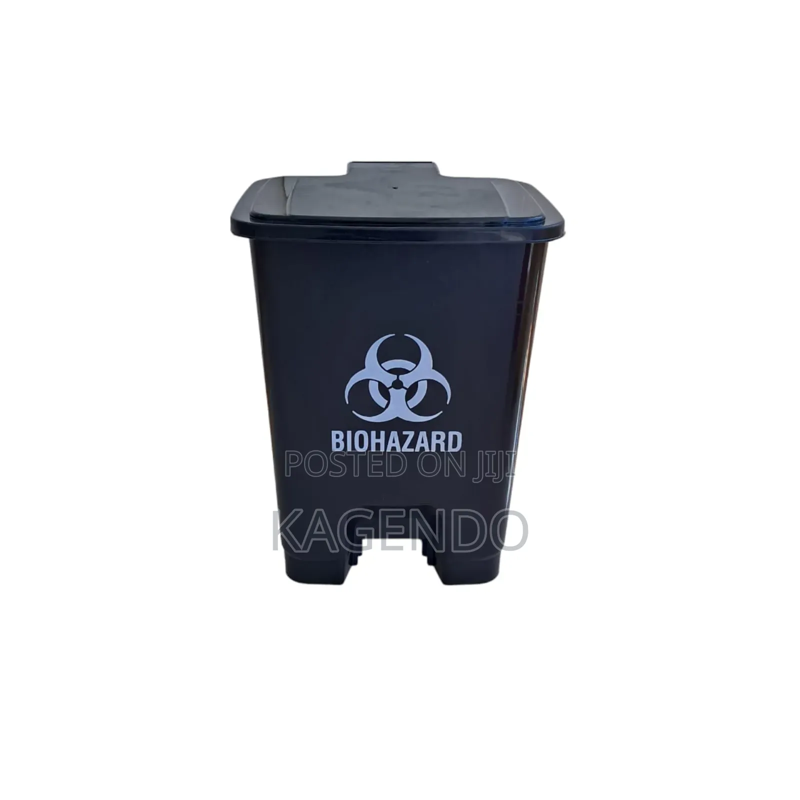 Black 30 Litre Pedal Bin – Hospital Clinical Use