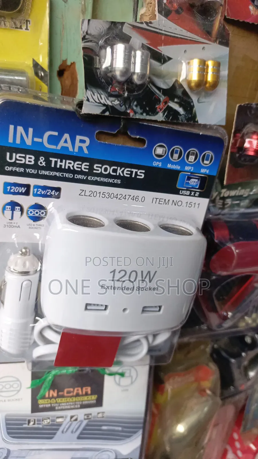 2 Usb Port Charger 2 Way Cigarette Lighter Spoitter Adapter