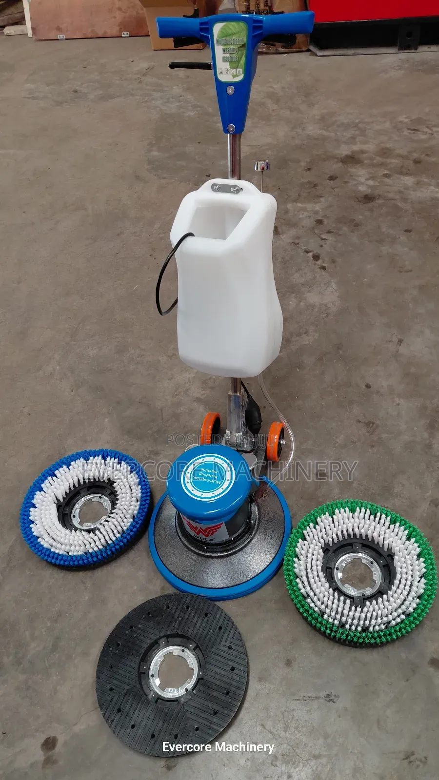 Industrial Carpet/Floor Scrubber Tool With Brushes.