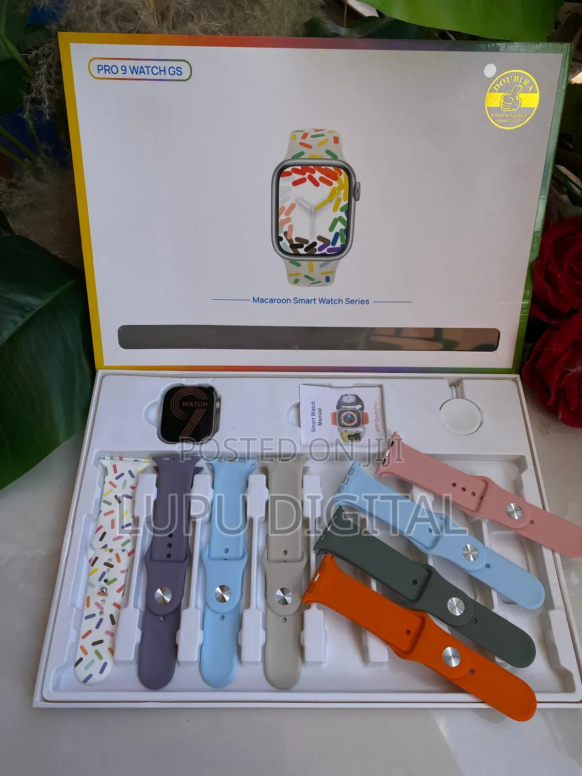 Pro 9 Gs Smart Watch (8 Interchangeable Straps)