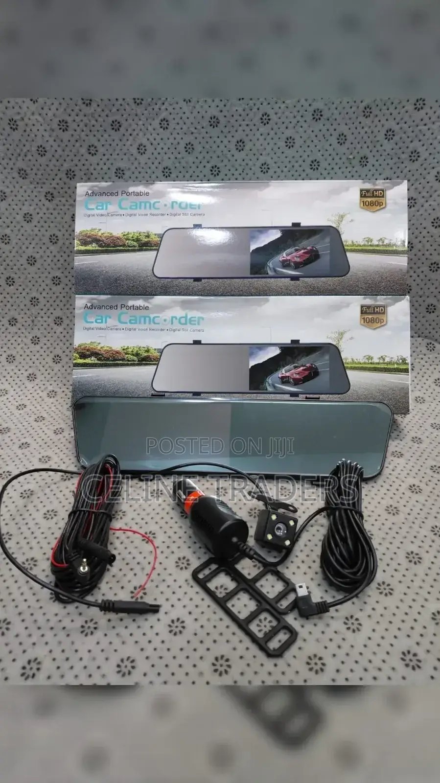 Full Hd 1080p Touch Screen Rearview Mirror Dash Cam
