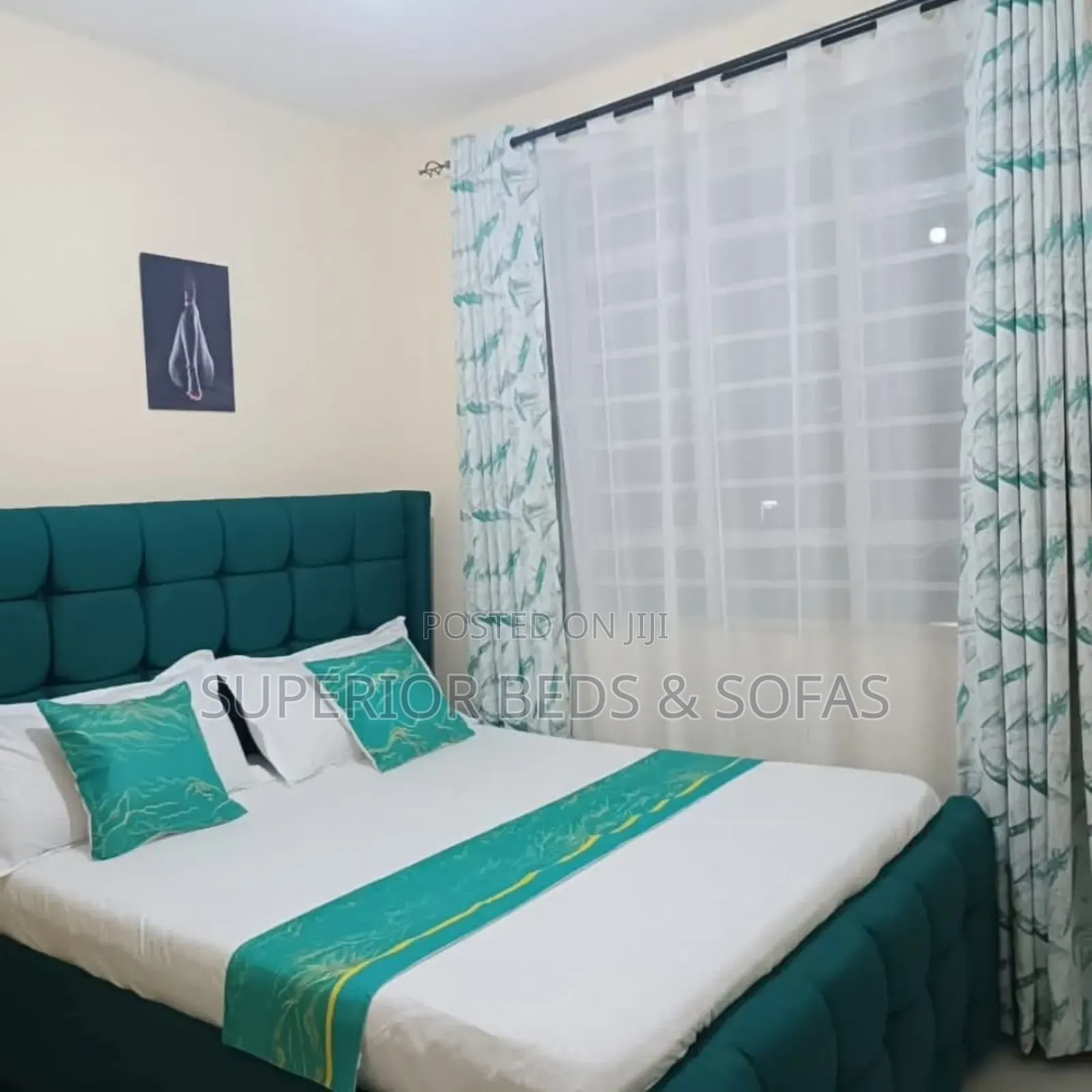 Modern 5 by 6 Upholstered Bed