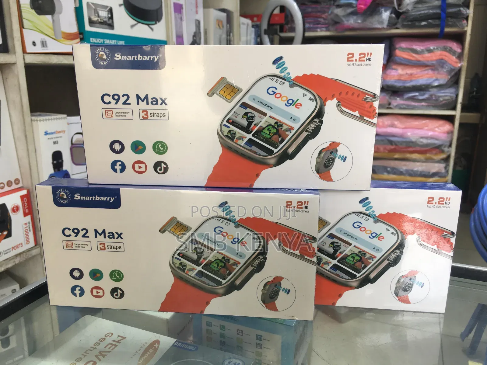C92 Max Smart Watch With Sim Card, Tiktok, Browser, Playstore