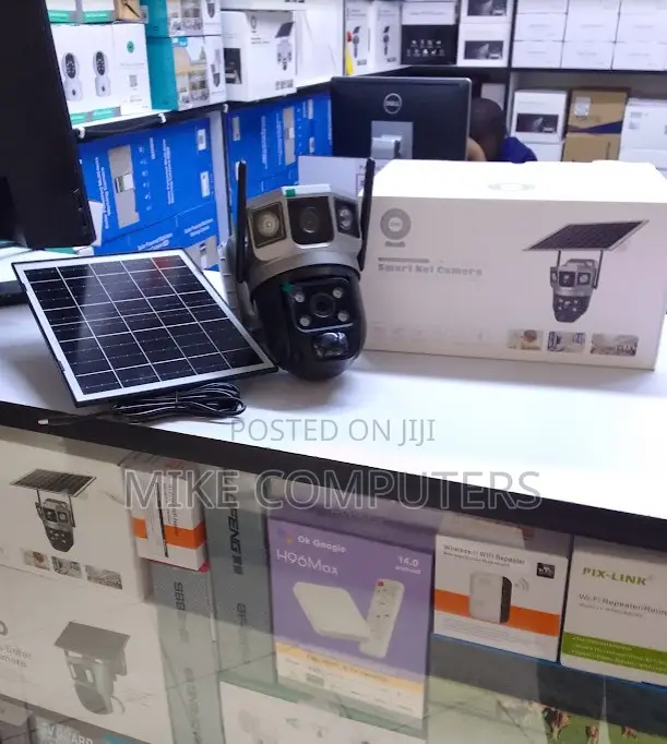 Wireless 4mp 4g Dual Lens V380 Pro Solar Camera