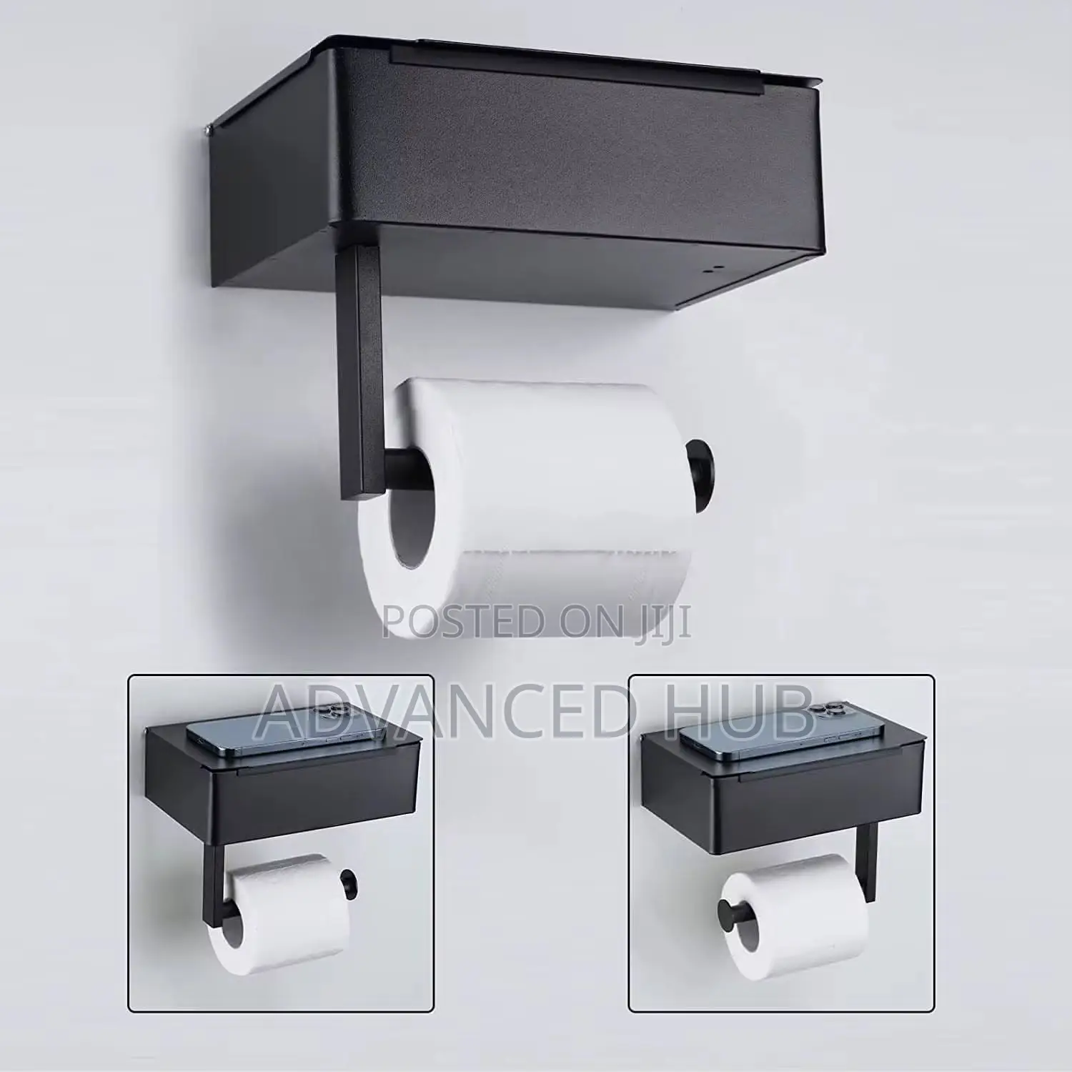 Stainless Steel Tissue Holder/ Toilet Paper Holder With Storage Box