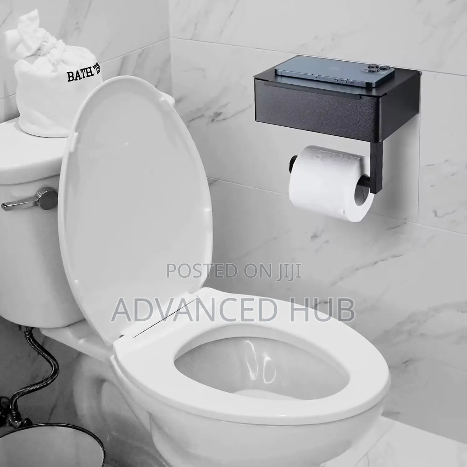 Stainless Steel Tissue Holder/ Toilet Paper Holder With Storage Box