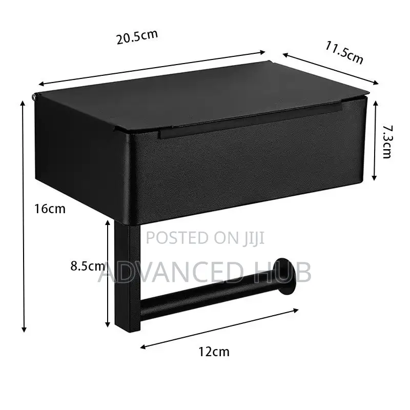Stainless Steel Tissue Holder/ Toilet Paper Holder With Storage Box