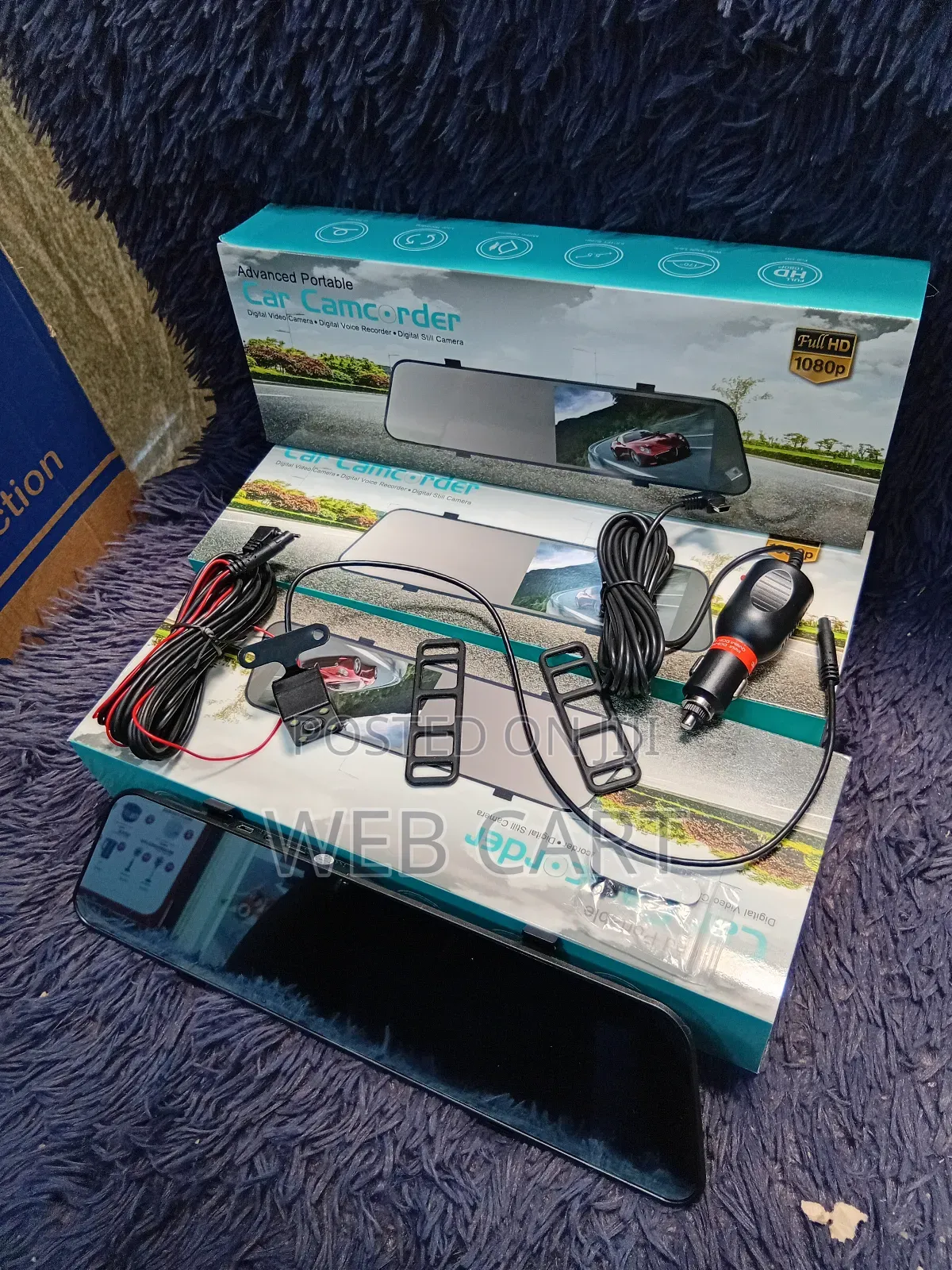 1080p Full Hd Rearview Mirror Dash Camera With Front and Rear