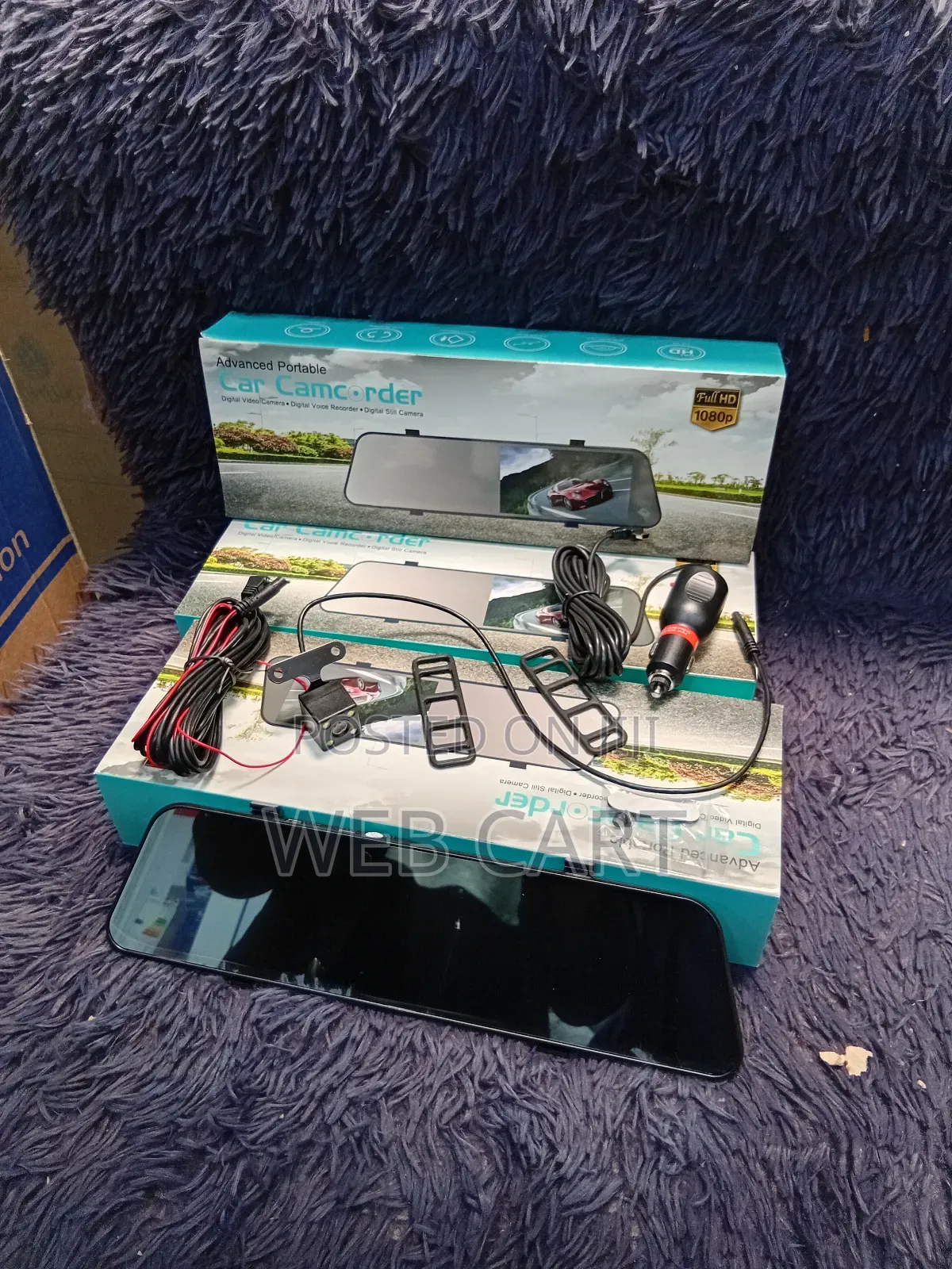 Full Hd 1080p Dual Lens Rearview Mirror Car Dash Camera DVR