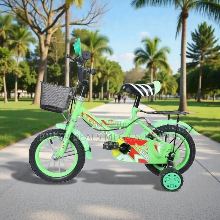 Fun and Safe 12 Inch 2-4 Years Children Kids Bike With Basket