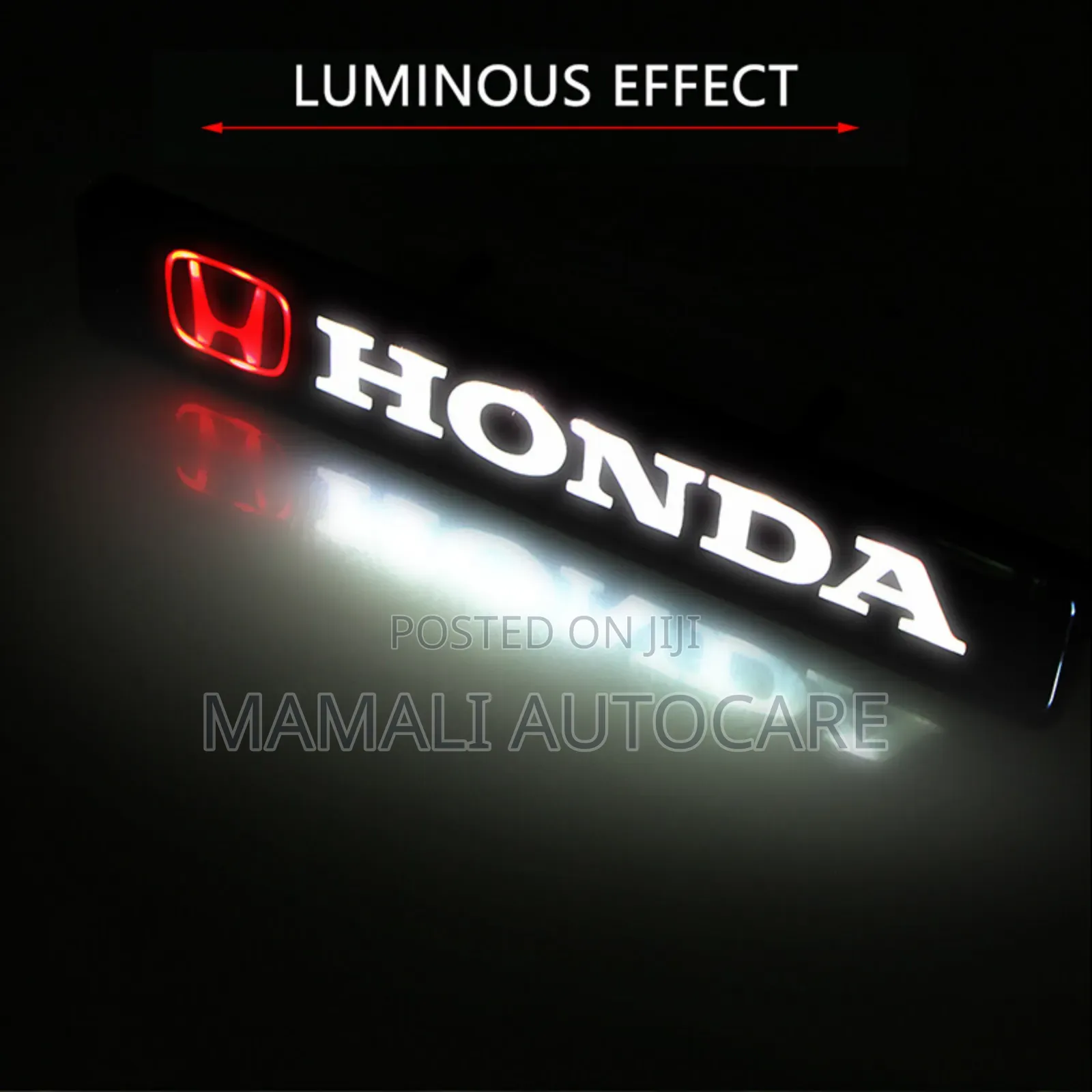 Honda Led Front Grill Emblem – Night Glow Effect