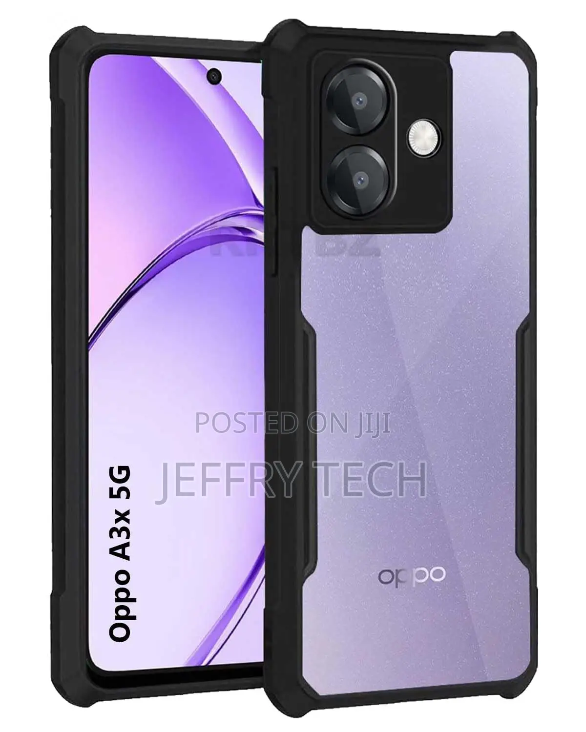 Case Oppo A3x 5g Camera Protection Shockproof Clear Back Bumper Eagle