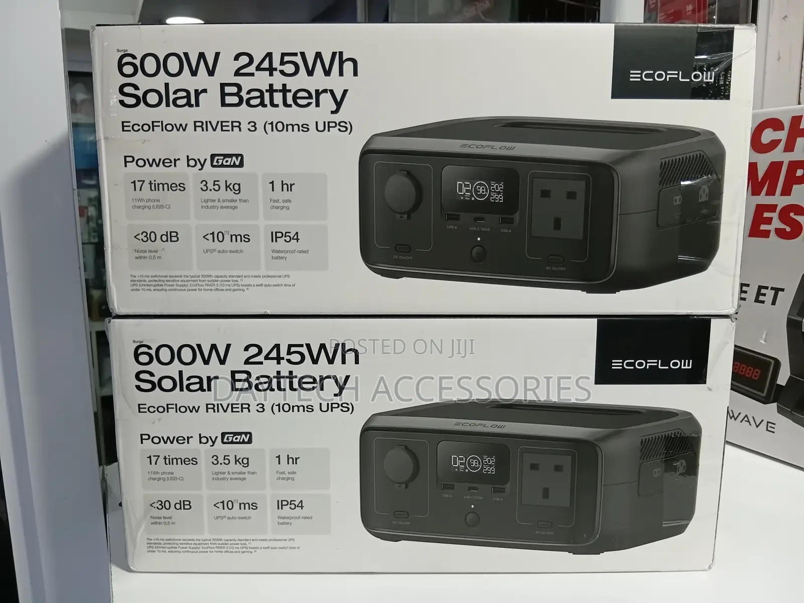 Ecoflow River 3 Portable Power Station – Ultrafast 600w Output