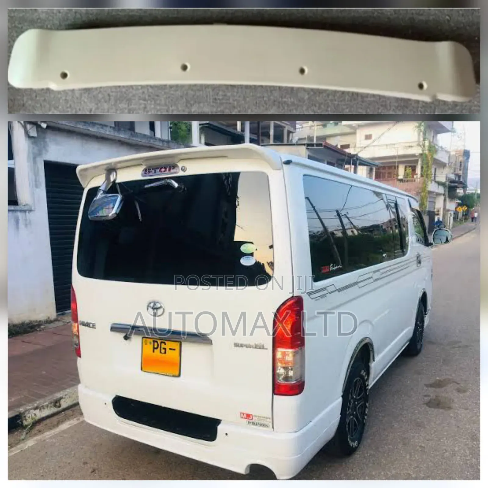 Toyota Hiace KDH (200) Tail Gate Spoiler, 7l