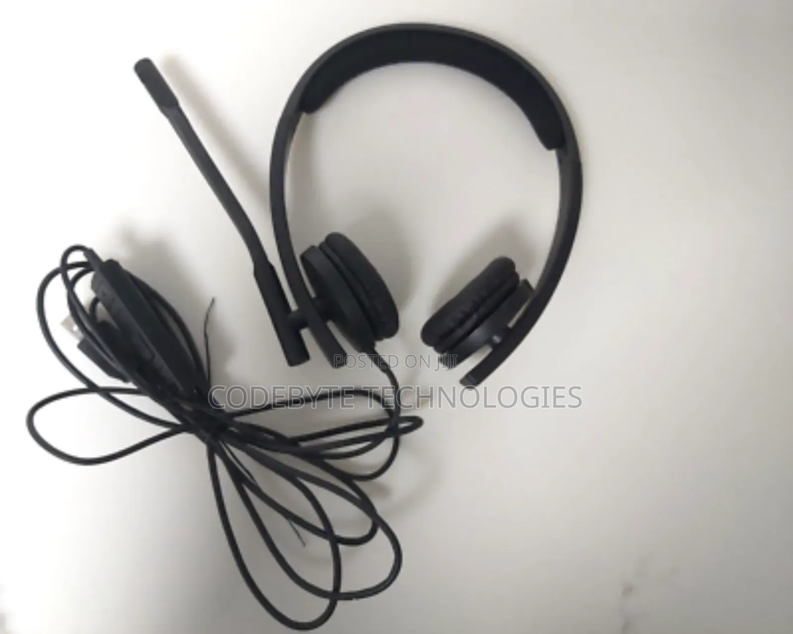 Logitech H570e Stereo Usb-a Headset With Noise Cancelling Mic - Black