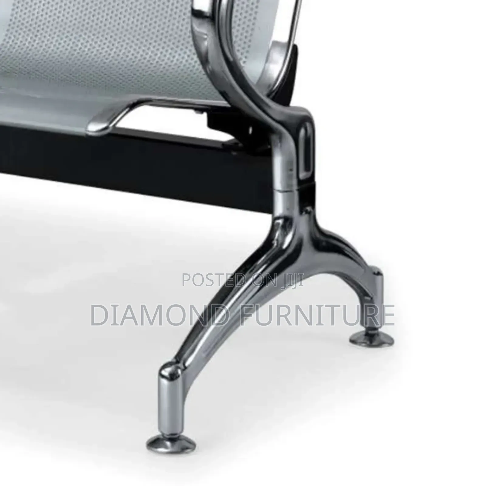 3-Seater Airport Waiting Chair Stainless Steel Bench – Kenya