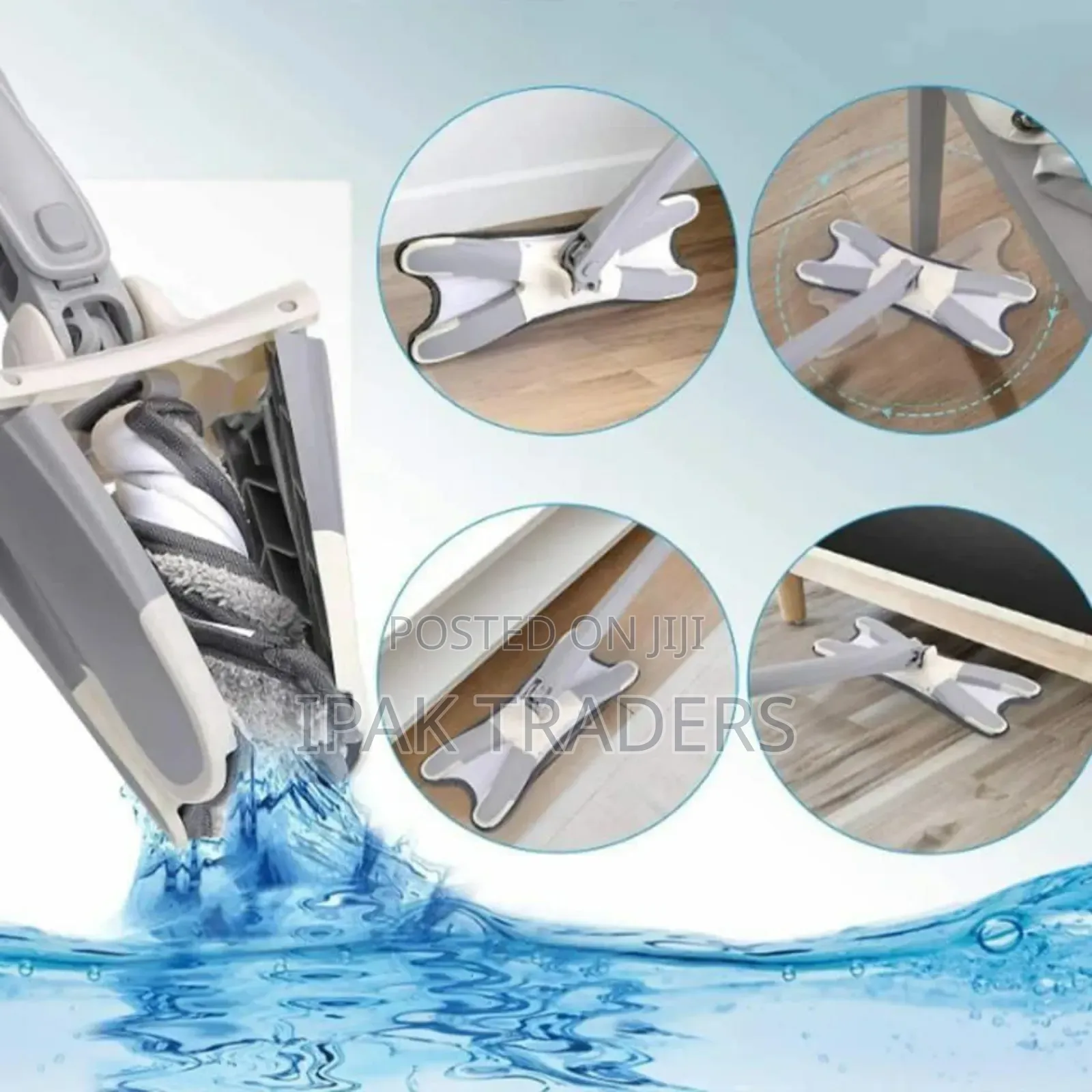 Squeeze Flat X-Mop Adjustable Rod
360 Rotate Spin Twist Mop