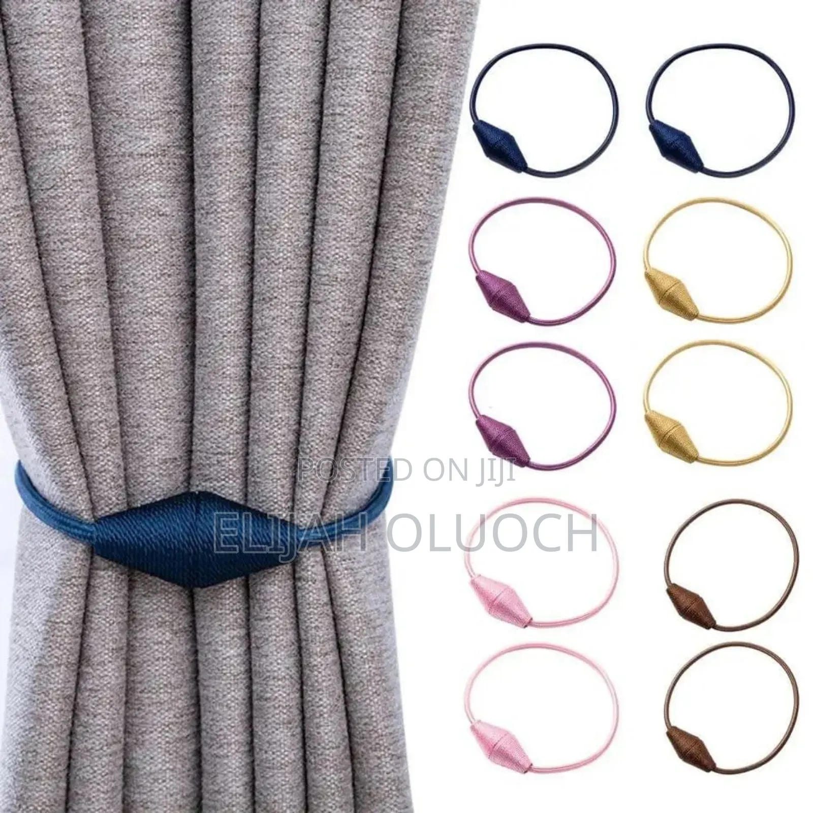 Apair of Magnetic Curtain Tiebacks - (2pcs)
