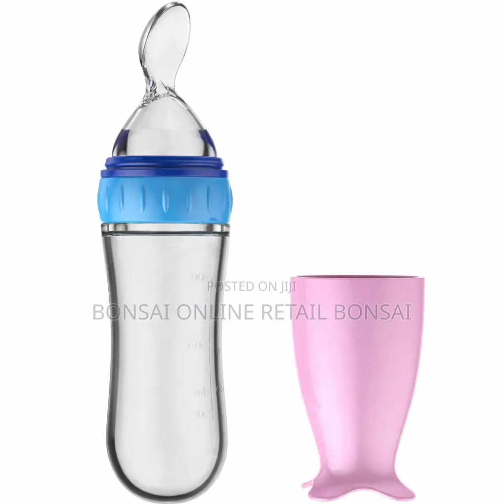 90ml Baby Feeding Spoon Silicone Squeeze Bottle