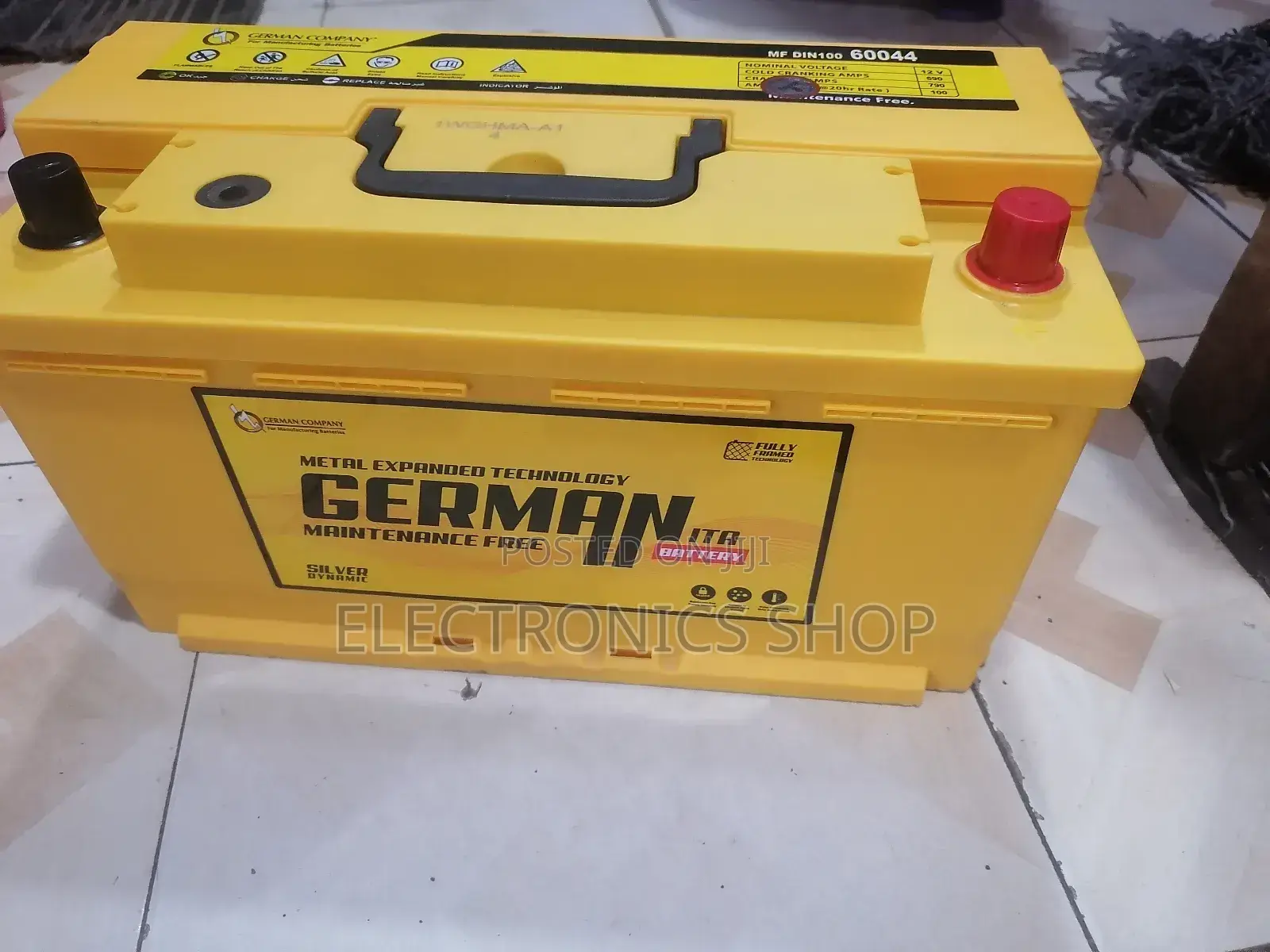 German Din 100.12v/100ah Sealed Maintenance Free Car Battery