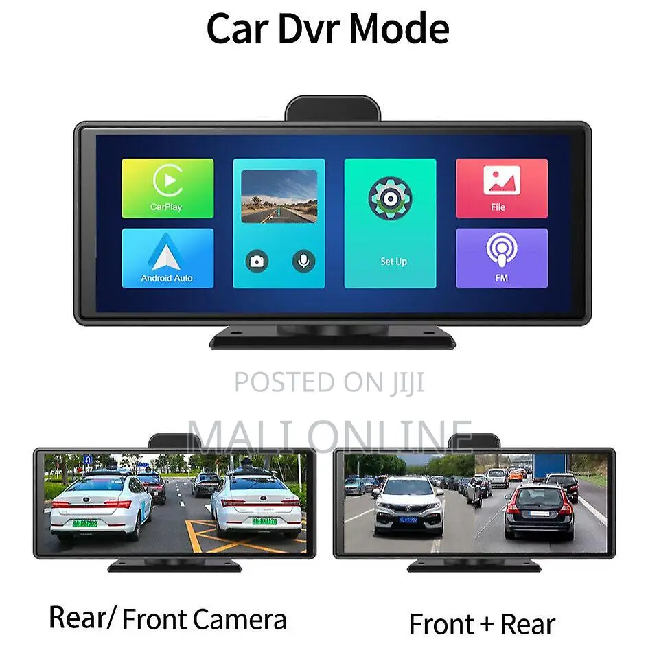 10.26 Inch Wireless Display Touchscreen With Hd Dash Cam + Reverse Cam