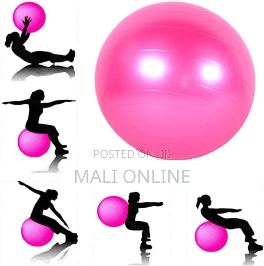 Yoga Exercise Ball Anti Burst Slip Resistant Gym Ball With Foot Pump