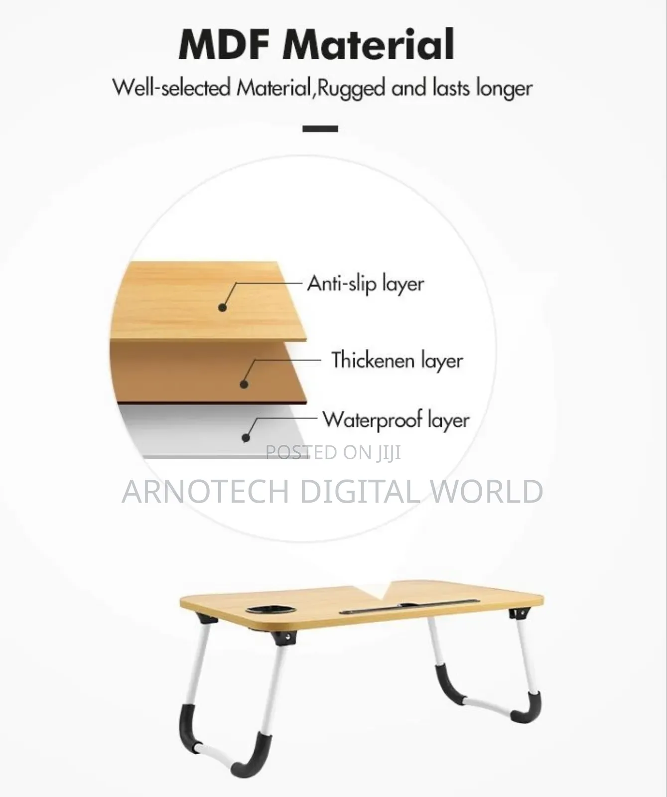 Multifunctional Foldable Breakfast/Study Laptop Table