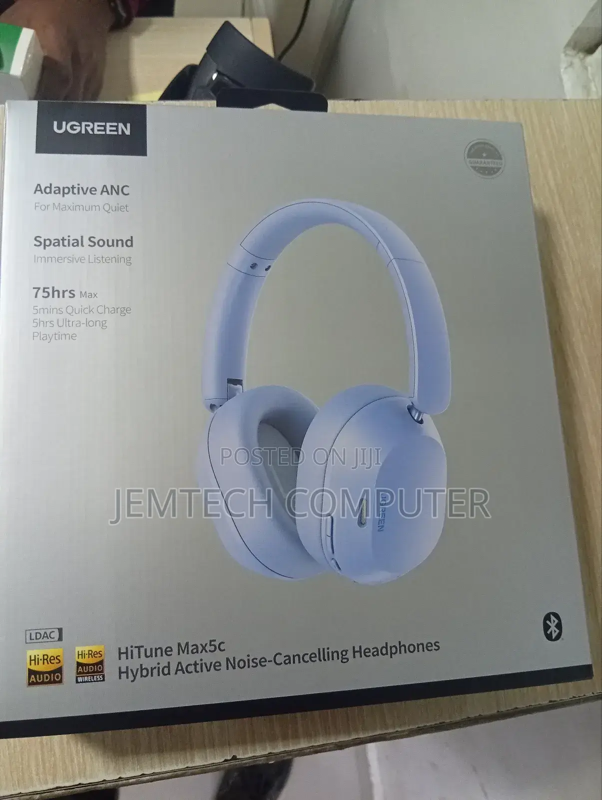 Hitune Max5c^Ugreen Hybrid Active Noise-Cancelling Headphones Hp203