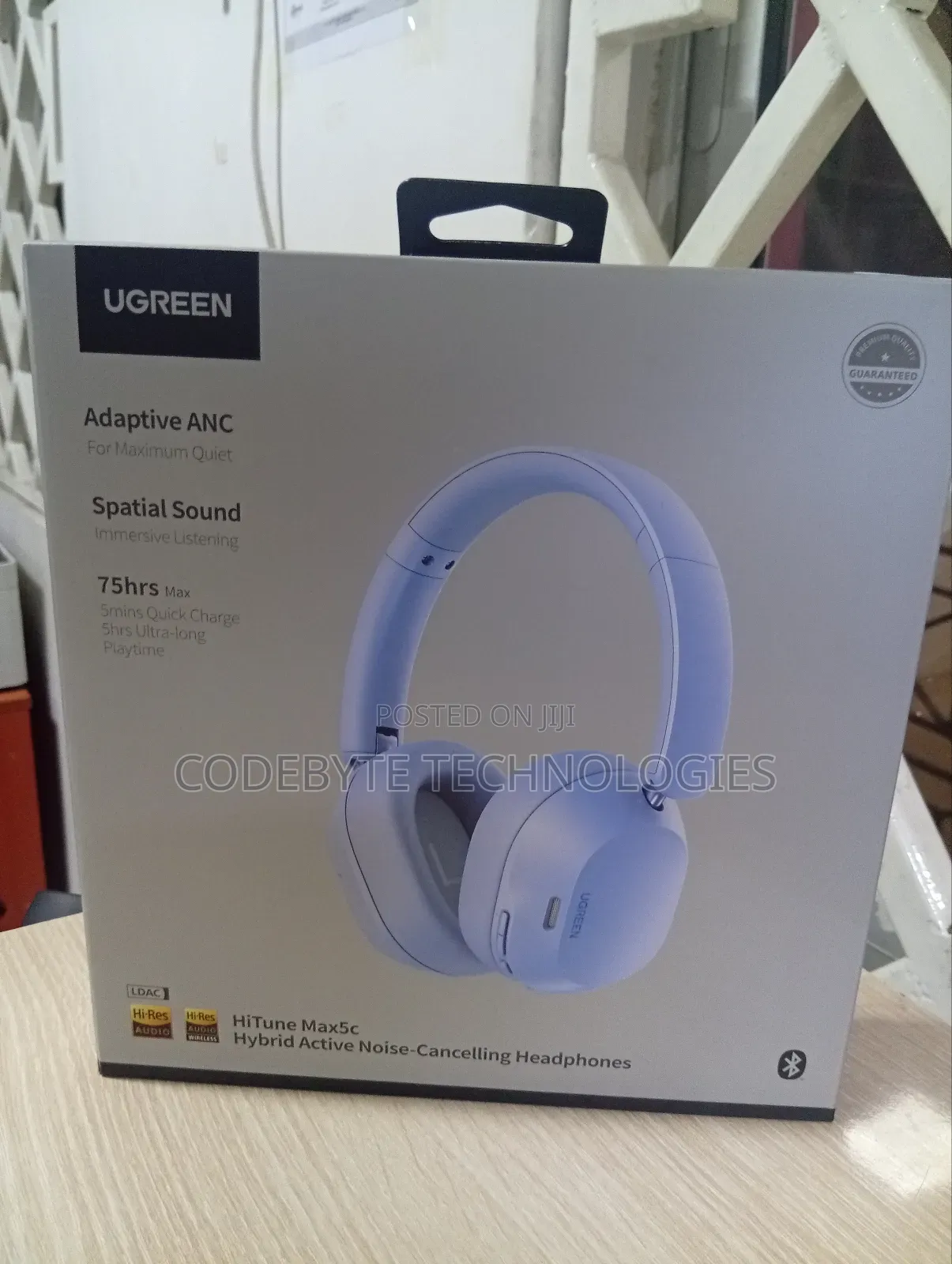 Hitune Max5c^Ugreen Hybrid Active Noise-Cancelling Headphones Hp203