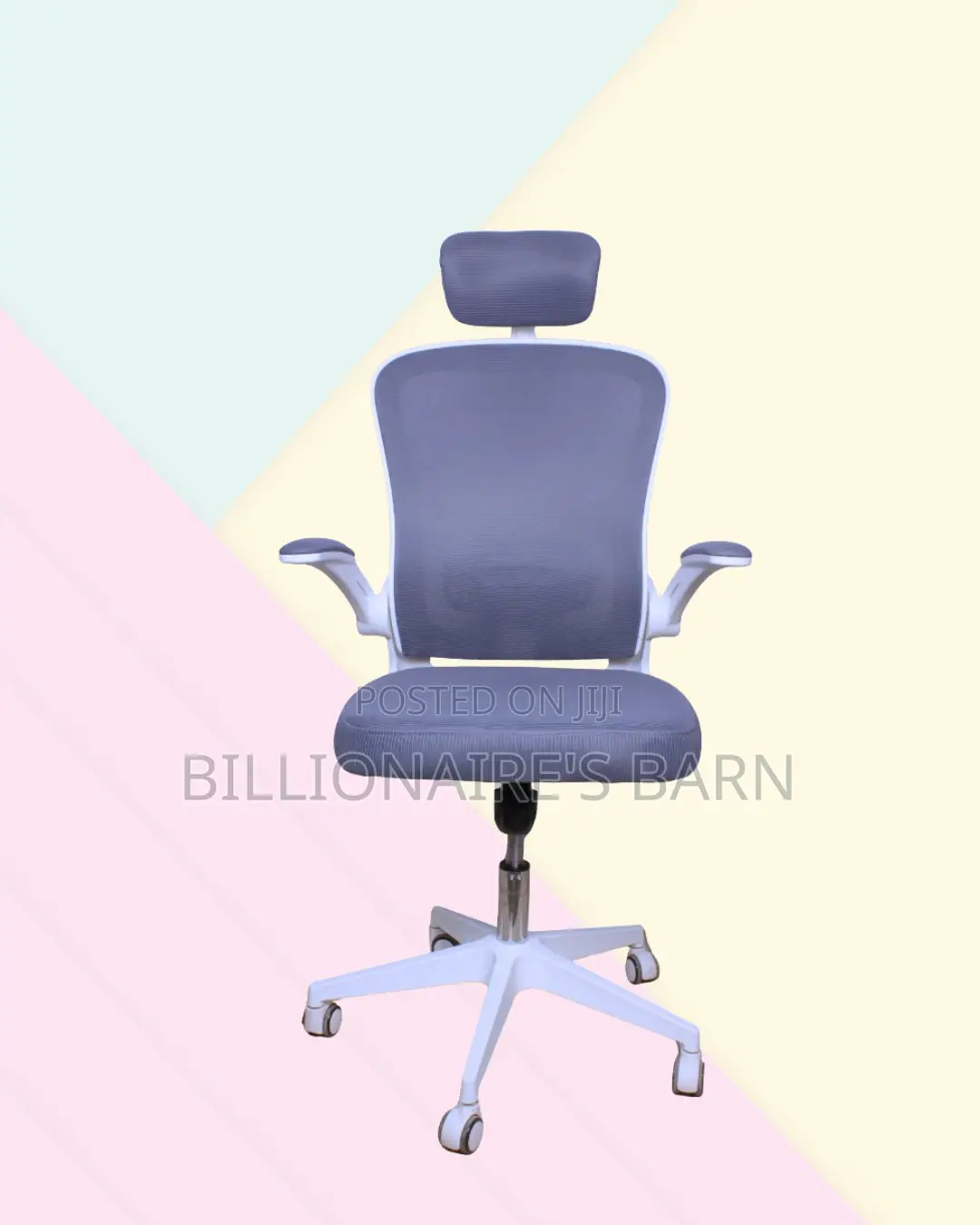 Adjustable Headrest Work Chair for Office — Office-Ready Style.