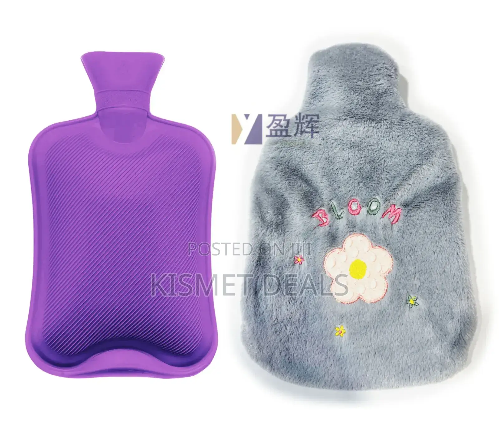 Hot Water Bottle Bag With Plush Cover for Therapy Pain Relief