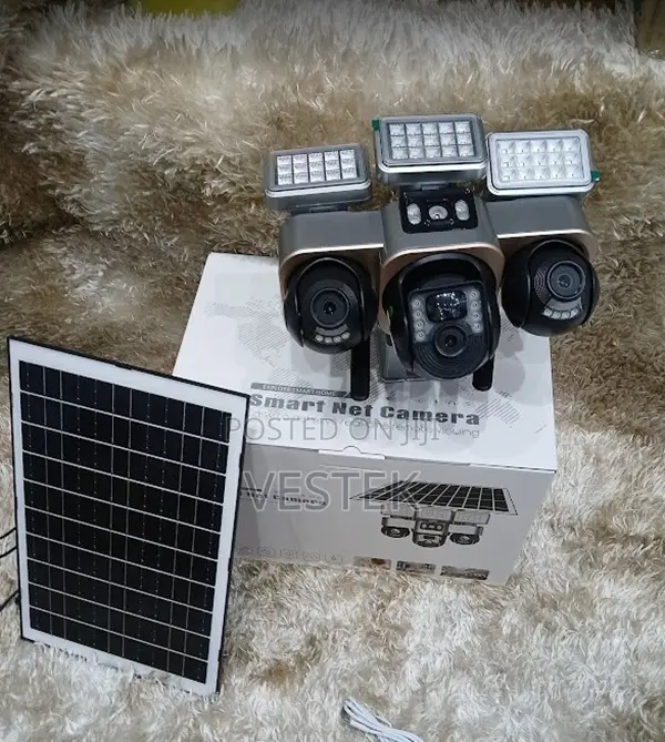 V380 Camera Solar 4g 3 PTZ and 3 Screens Vts30a-G-F With Stree-Light