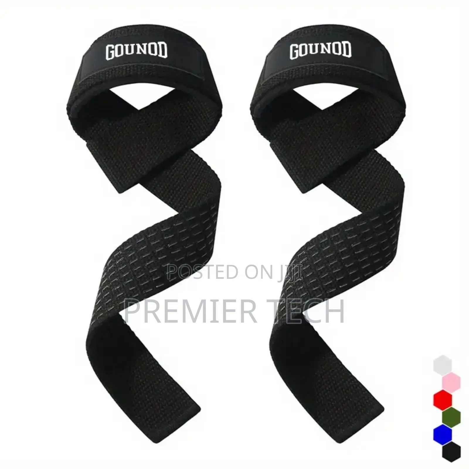 2pcs Weightlifting Straps Anti-Slip Silicone Lifting Wrist Straps