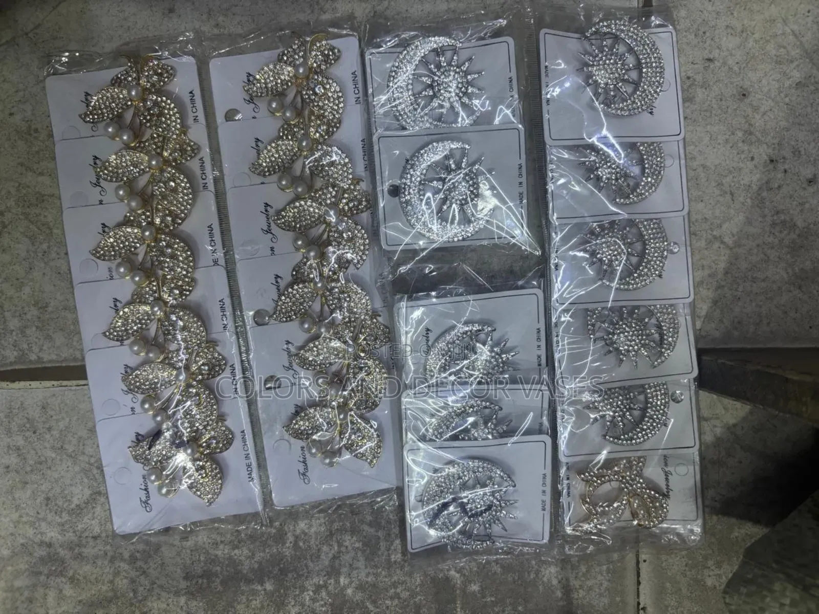 Gold and Silver Coated Brooches