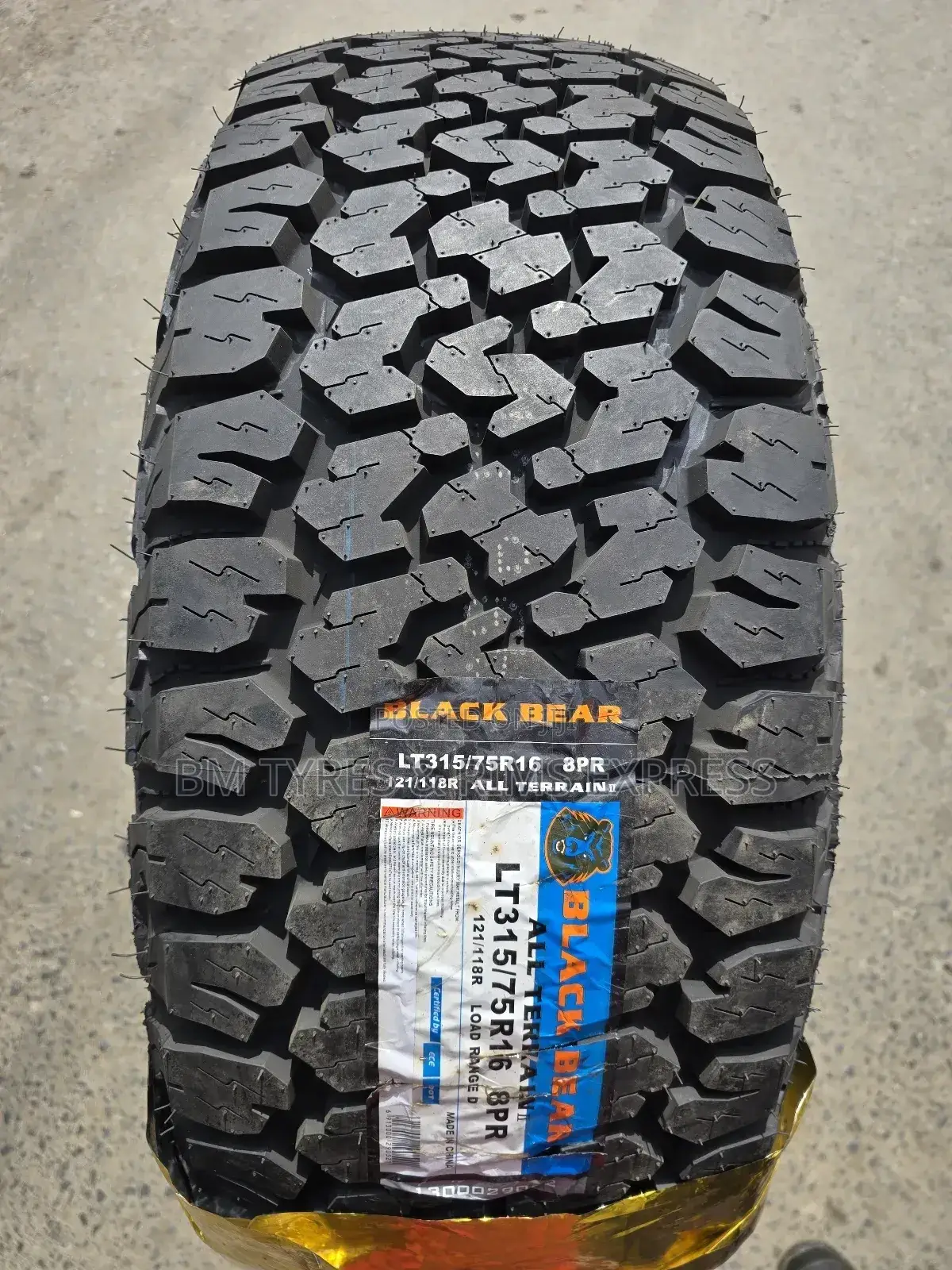 315 /75 R16 Black Bear Tyres (All Terrein)