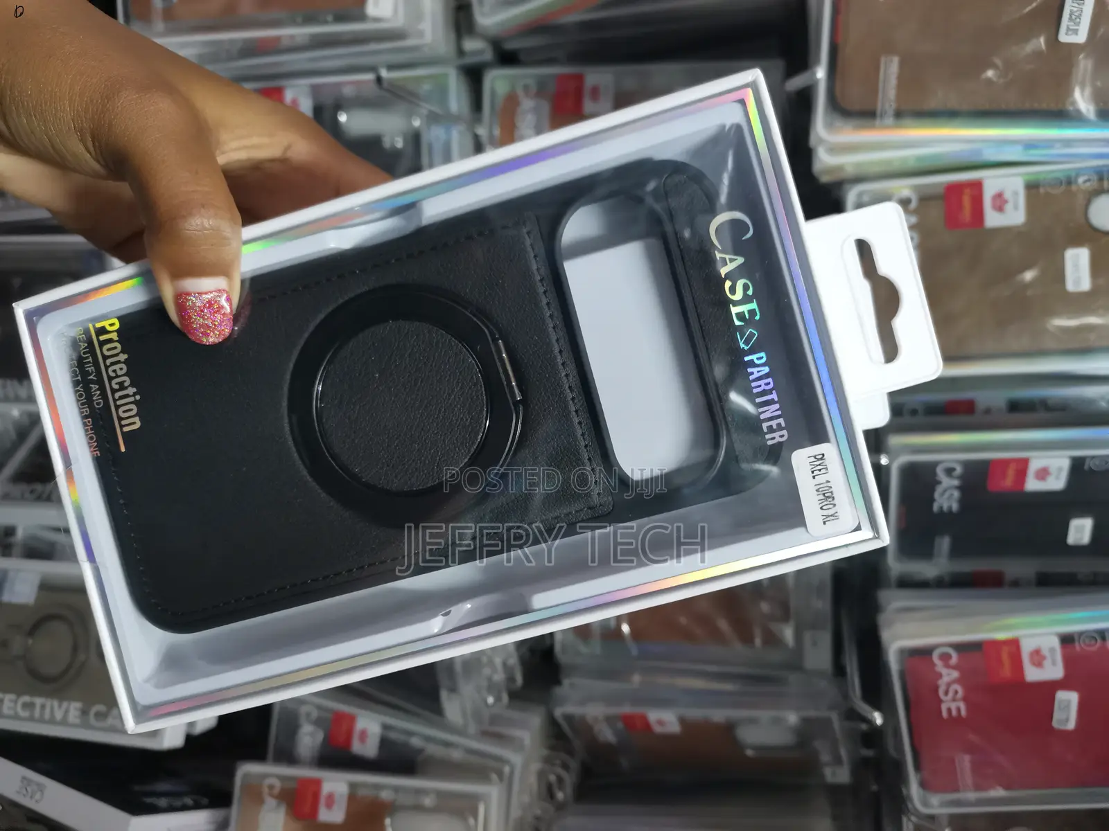 Floky Google Pixel 10 Pro Xl Ring Kickstand Magnetic Case Pu Leather