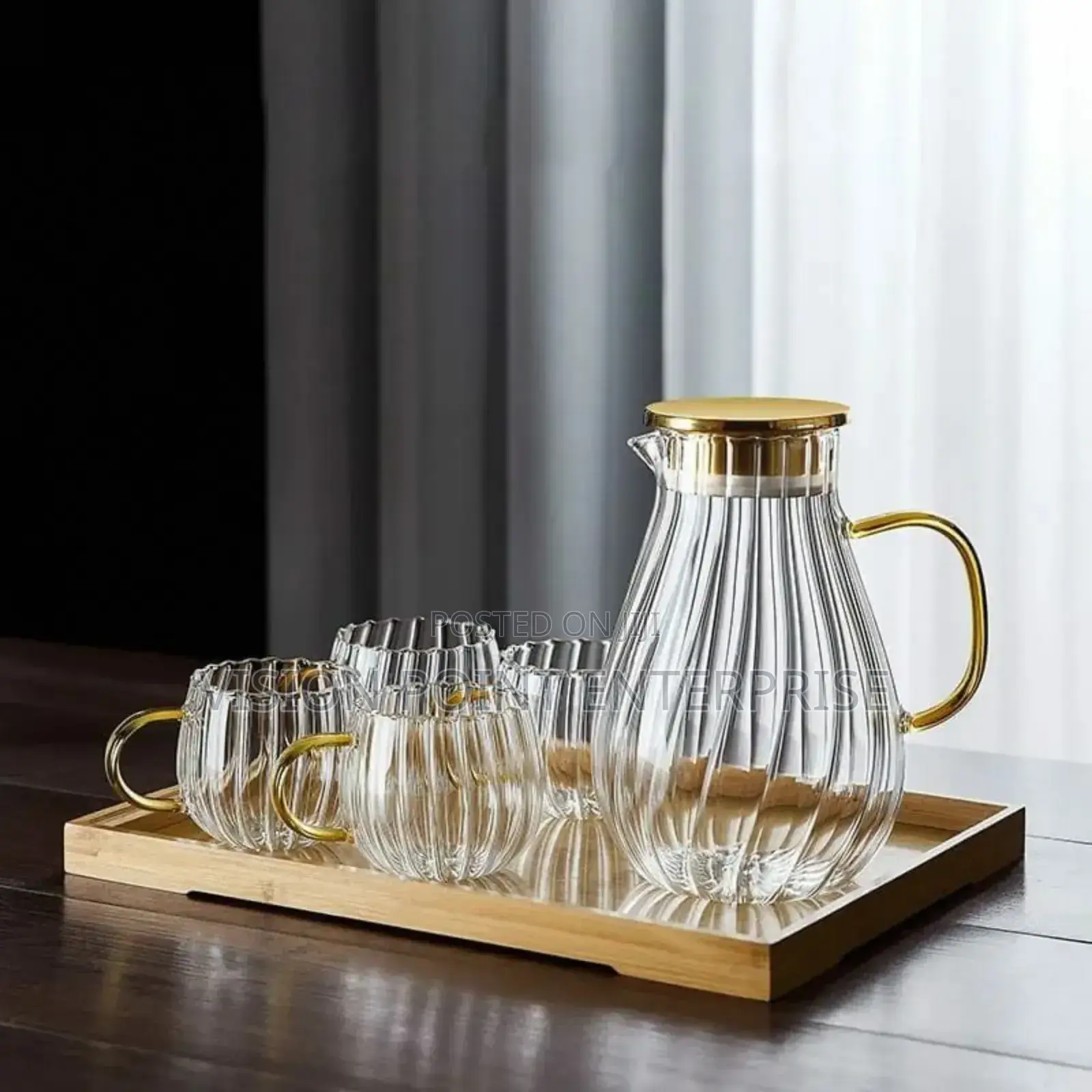 Stripped / Pumpkin Transparent Teapot / Coffee /Juice/ Lemonade