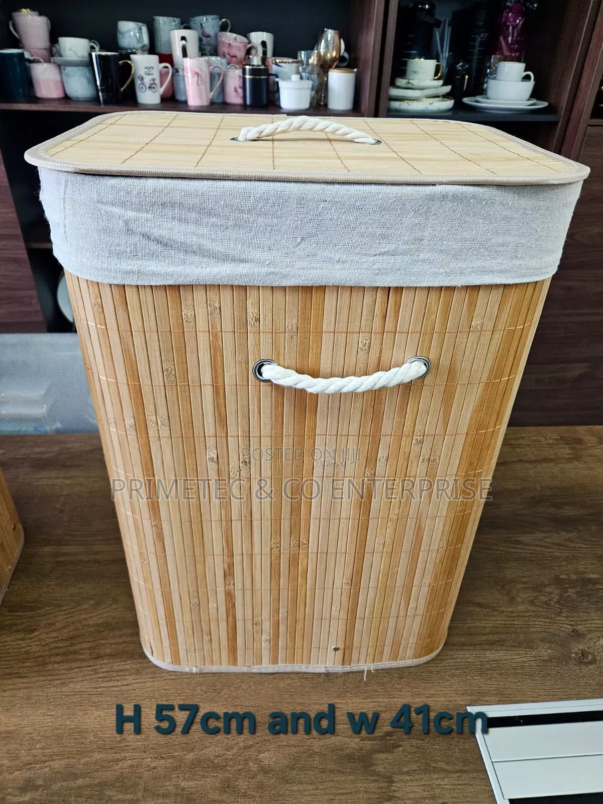 Eco-Friendly Bamboo Laundry Basket