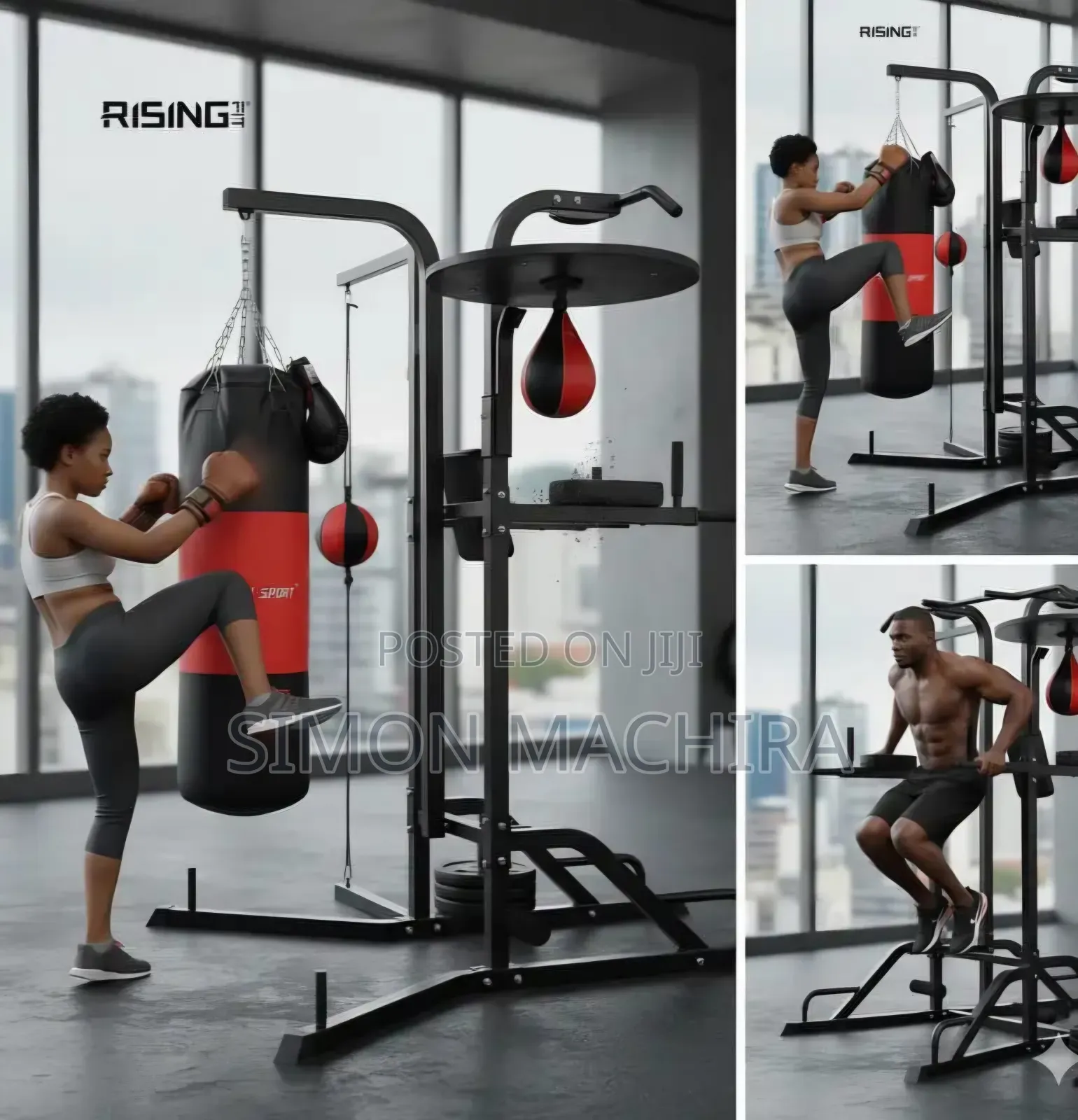 Boxing Station With Pun H Bag & Reflex Ball
