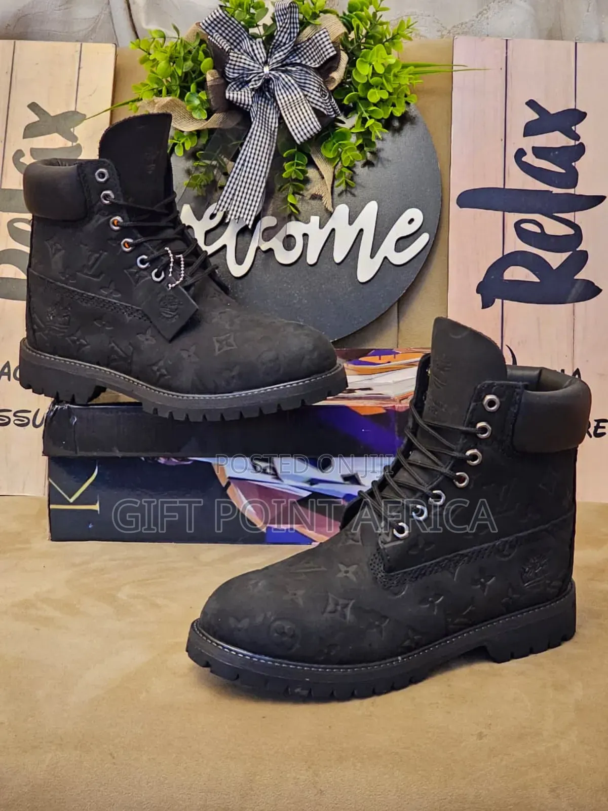 Black Lv Timberland Boots