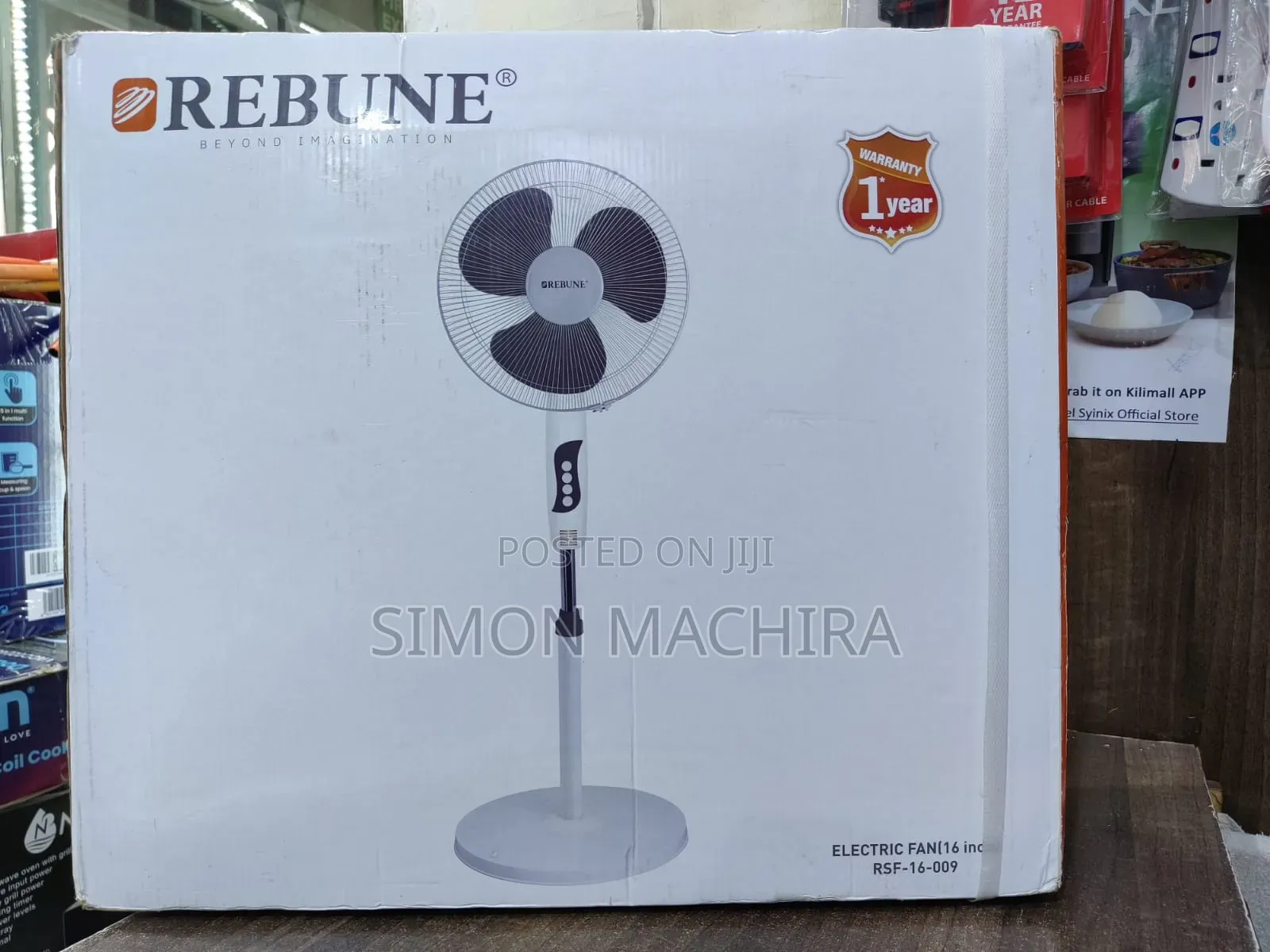 Rebune Stand Fan 16" Roundbase
