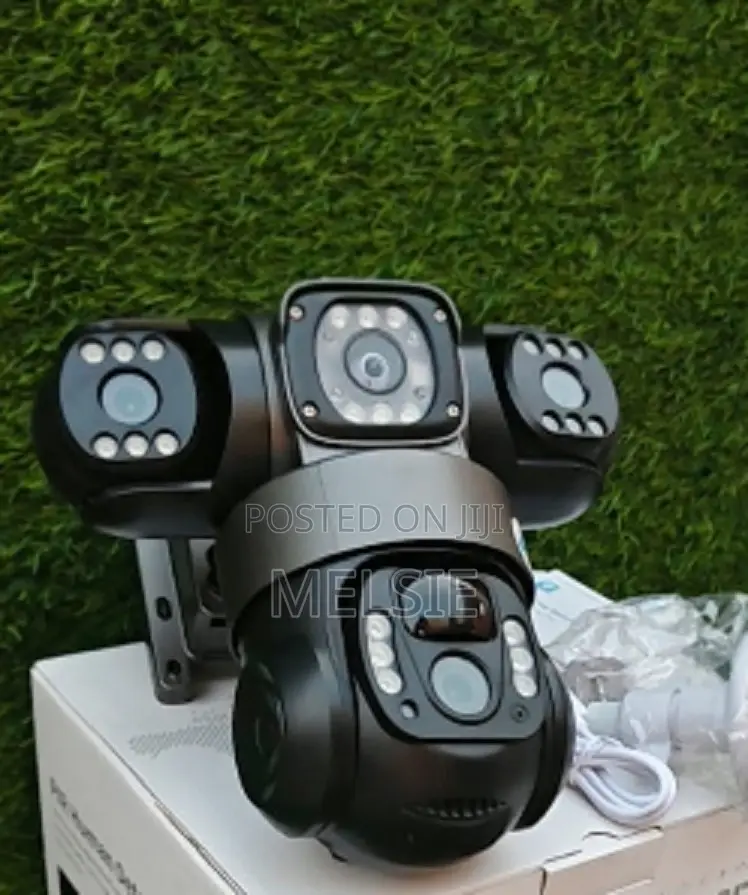 (Three) Solar Powered PTZ Cam - Human Detection, Colored Night Vision