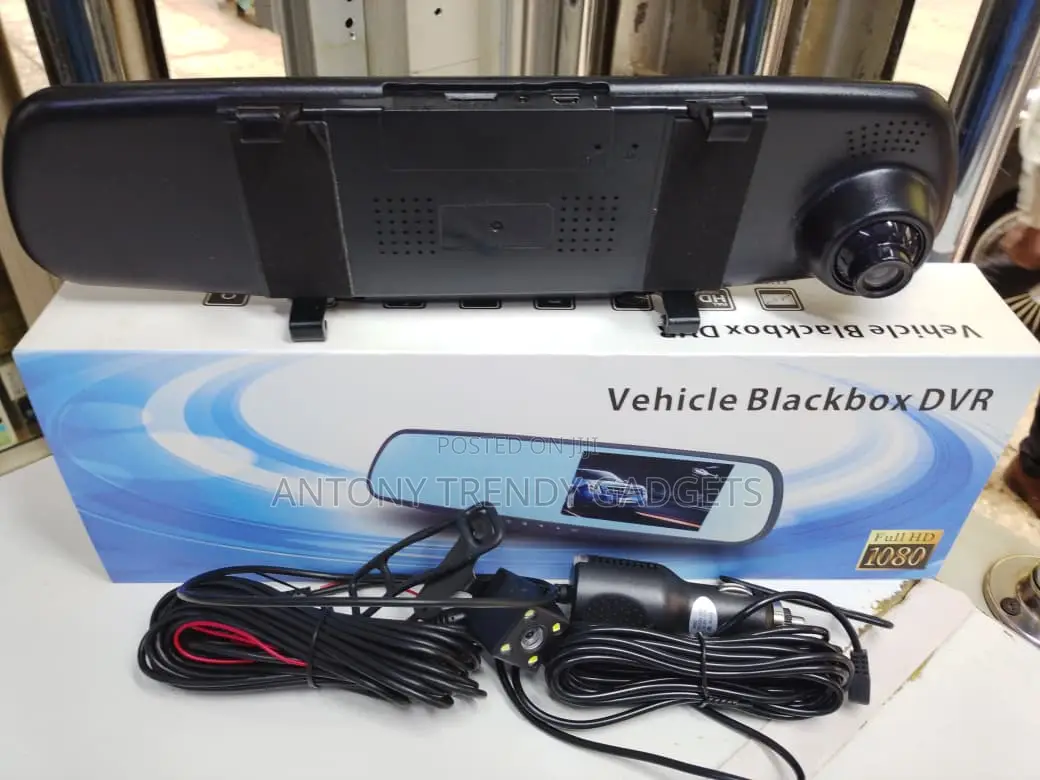 1080p Dual Lens Rearview Mirror Dash Cam Blackbox