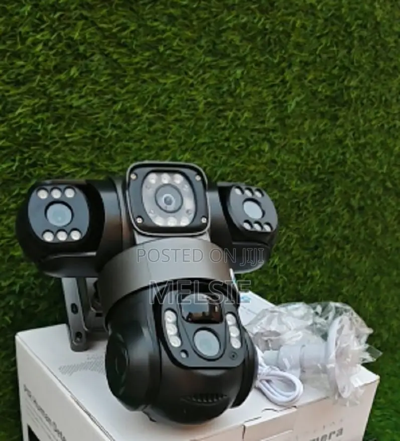 Solar Light 4g Triple Lens Solar Powered PTZ Cam -(Pir Human Detection