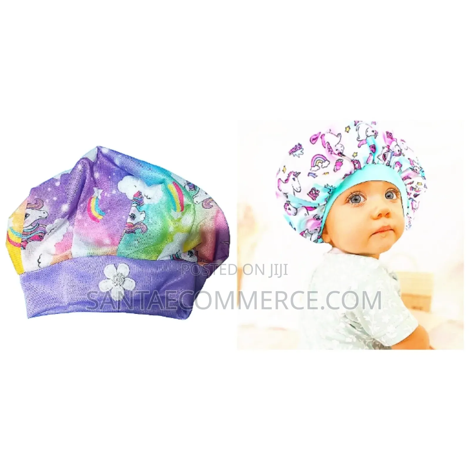 Kids Colorful Hair Bonnet Sleeping Cap