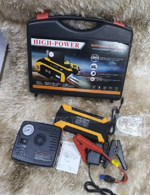 High Power 99800mah Car Jump Starter Emergency Tool Kit With Led Light