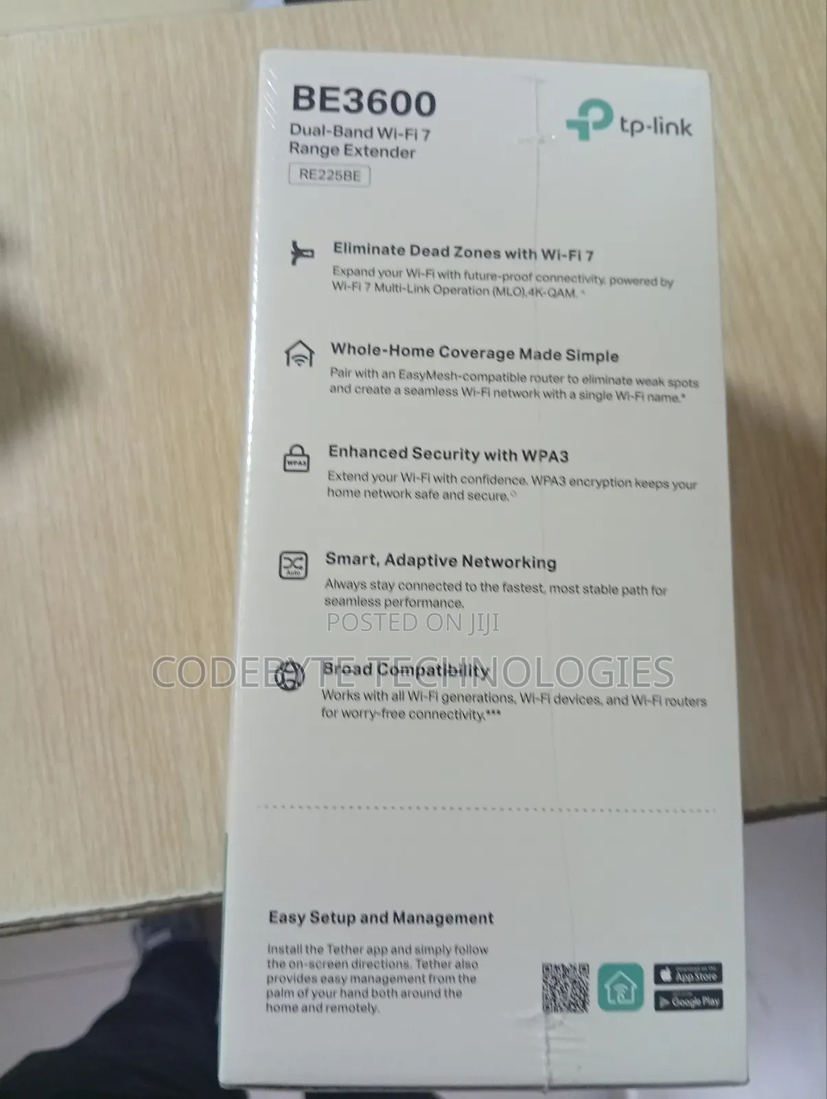 Tp-Link Be3600 Dual-Band Wi-Fi 7 Range Extender - Tl-Re225be