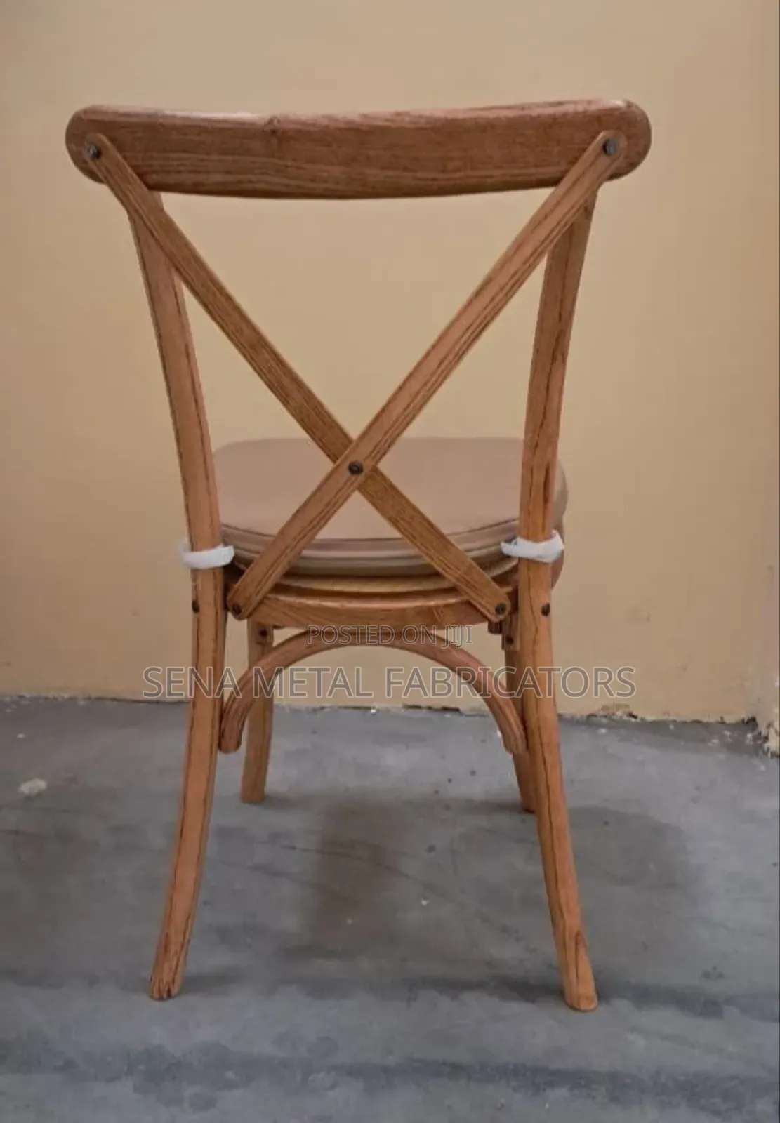 Restaurant Cross Back Chair With Cushion