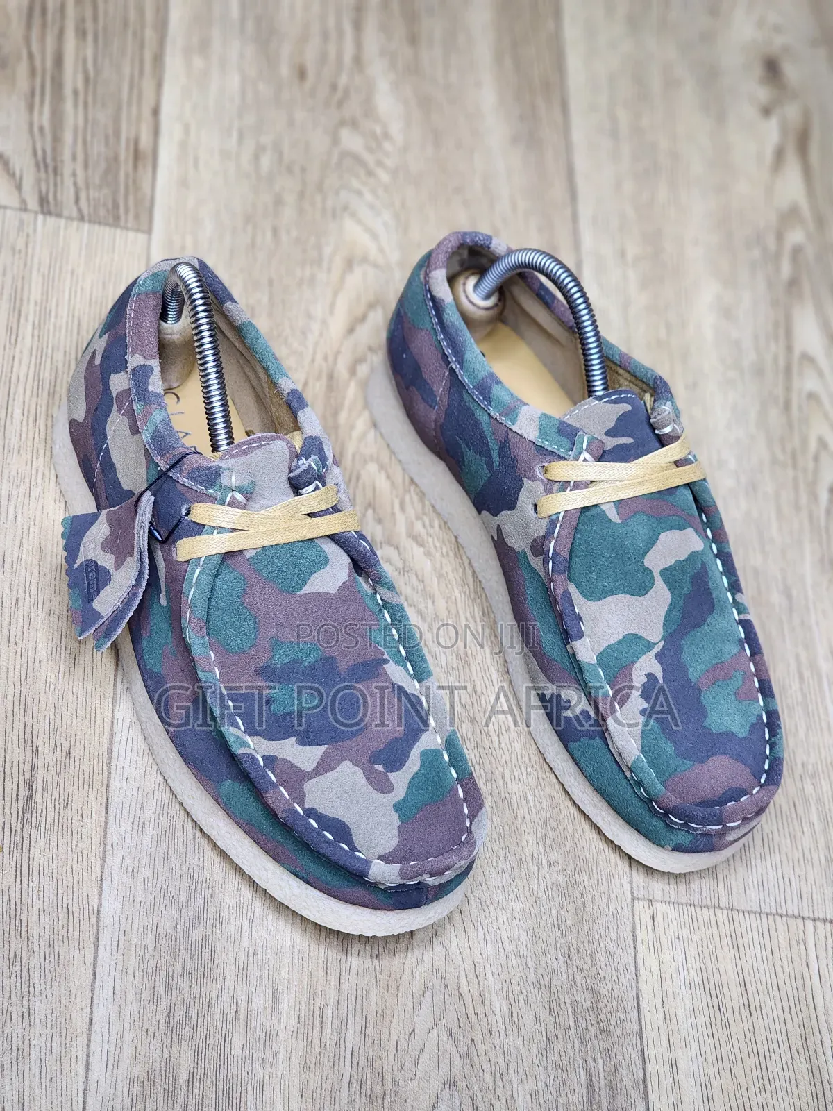 Leather  Clarks Originals Wallabee  Multi-color Camouflage Textile.