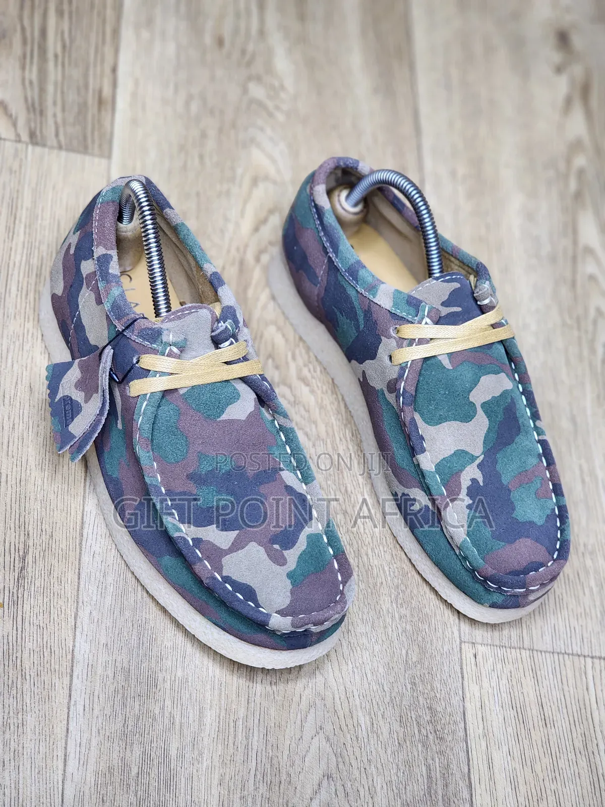 Leather  Clarks Originals Wallabee  Multi-color Camouflage Textile.